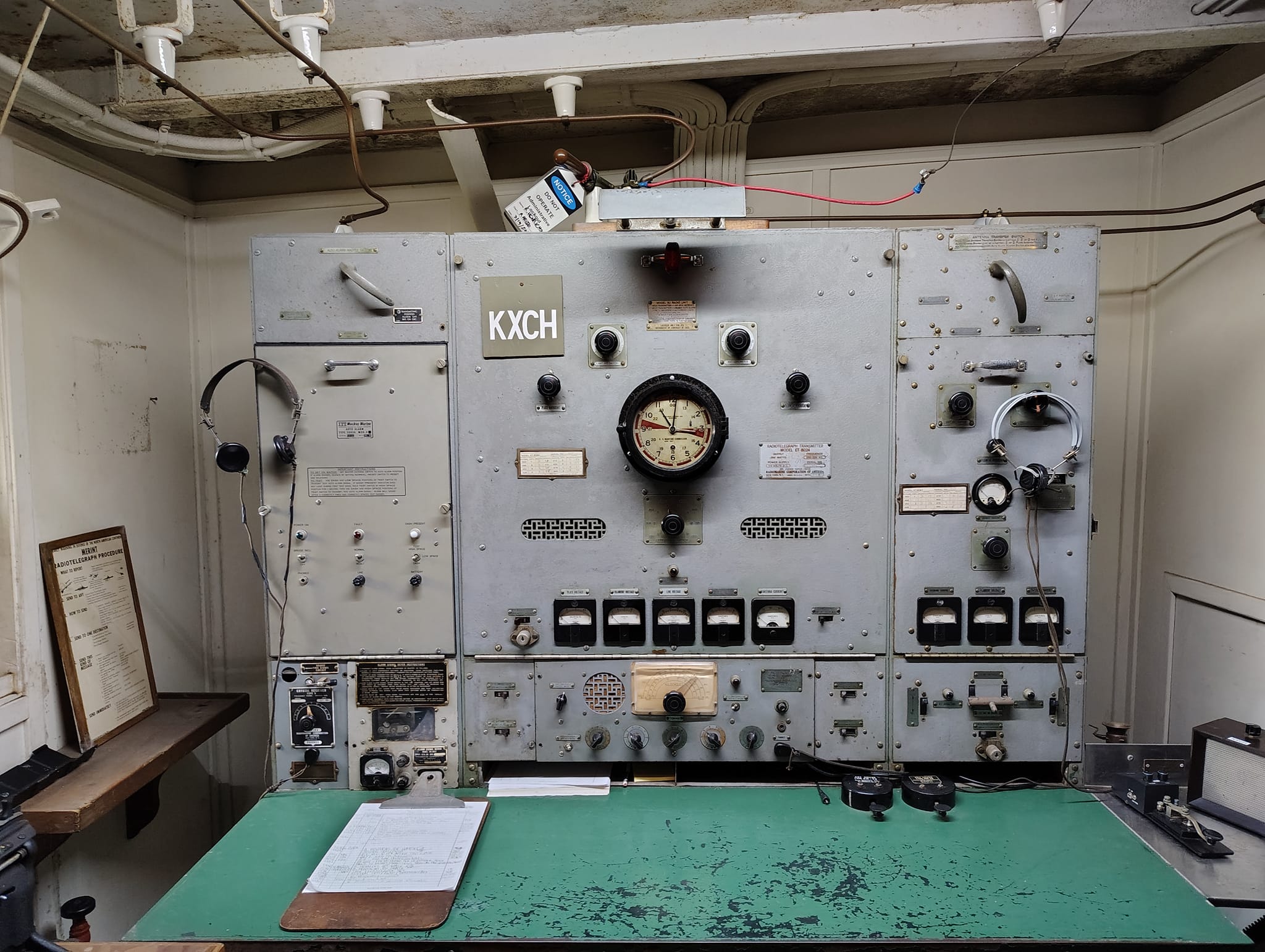 Cuarto de radio abordo de SS Jeremiah Obrien