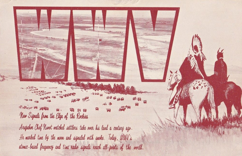 Archivo JPG con tarjeta postal QSL de la emisora WWV
